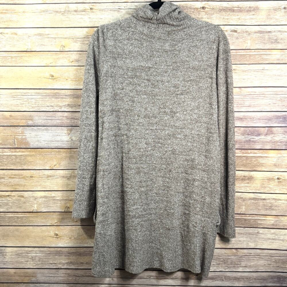 Barefoot Dreams CozyChic Lite Womens Brown Ultra Soft Open Front Cardigan M - Picture 3 of 7